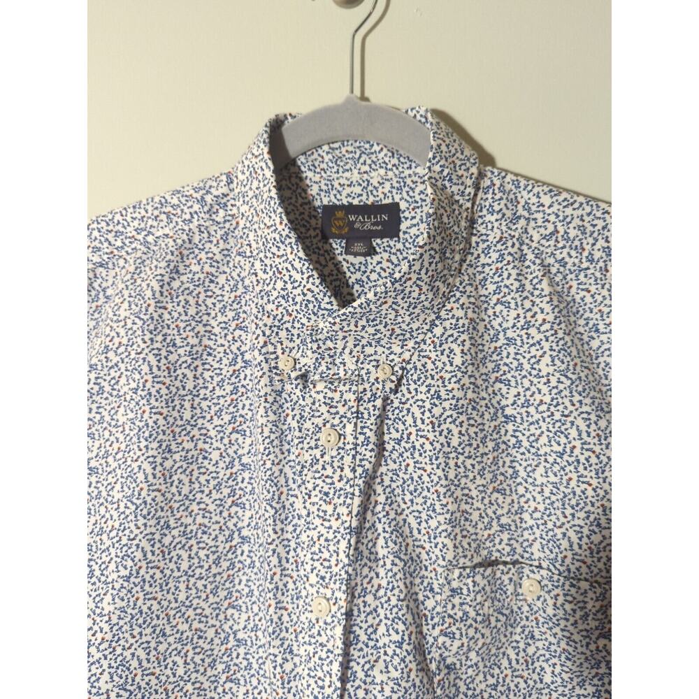 Wallin & Bros Mens Button Down Floral Shirt Size XXL One Front Pocket Cotton